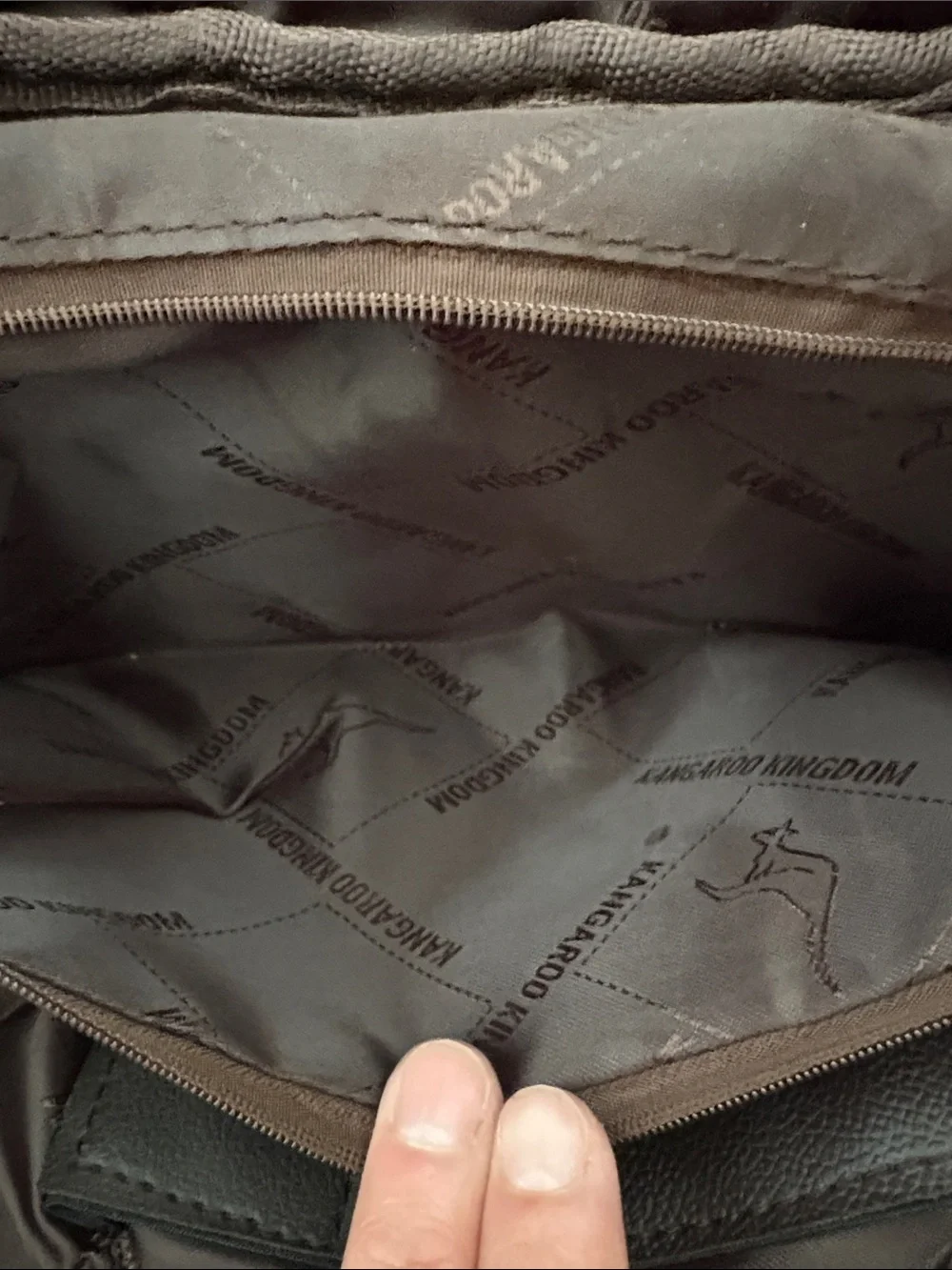 Kangaroo Kingdom Brown Faux Leather Messenger Crossbody Laptop Bag